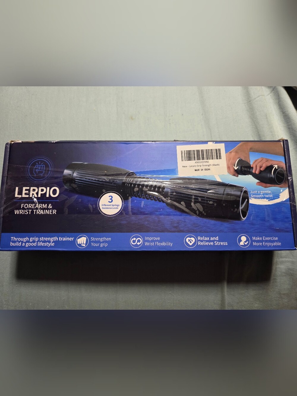 LERPIO Forearm & Wrist Trainer - Black